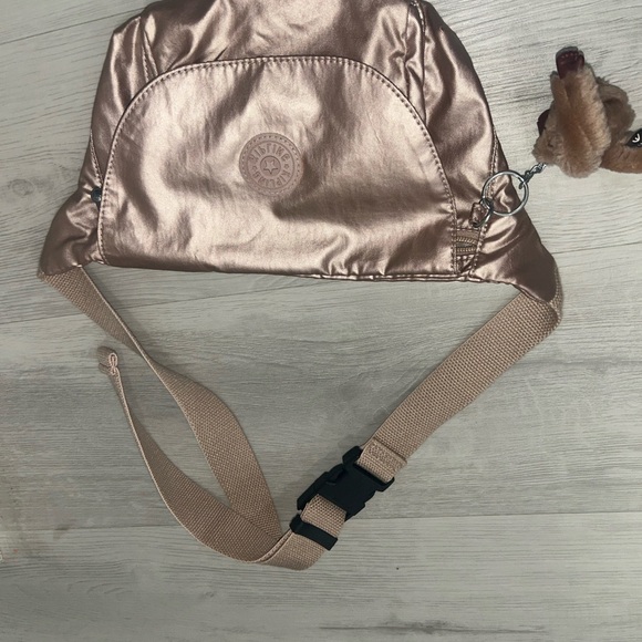 Kipling Rose Gold Crossbody Bag with Metallic Sheen Limited Edition - Picture 5 of 5